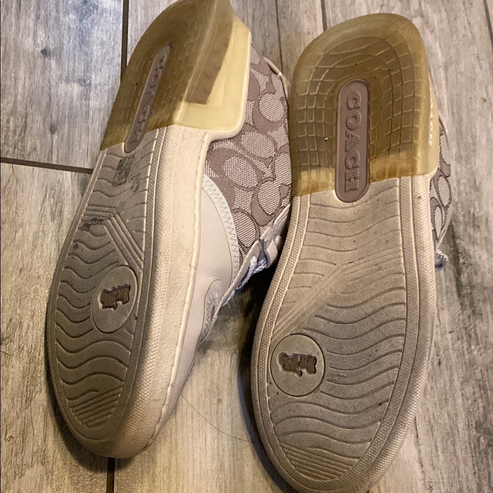 Coach city sole Monogram Sneakers in stone - Picture 4 of 4